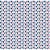 Tricoline Estampado Triângulos Yole - Cor-11 (Marinho, Azul e Rosa), 100% Algodão, Unid. 50cm x 1,50mt - Imagem 1