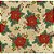 Tricoline Estampado Natal Floral 03 (Bege), 100% Algodão, Unid. 50cm x 1,50mt - Imagem 1