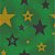 Tricoline Estampado Natal Estrelas (Verde), 100% Algodão, Unid. 50cm x 1,50mt - Imagem 1