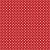 Tricoline Poá Peri Branco Fundo Vermelho, 50cm x 1,50mt - Imagem 1