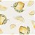 Tricoline Estampado Limão Fatiado - Cor-06 (Bege), 100% Algodão, Unid. 50cm x 1,50mt - Imagem 1