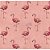 Tricoline Estampado Flamingo - Cor-04 (Salmão), 100% Algodão, Unid. 50cm x 1,50mt - Imagem 1