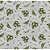 Tricoline Folhagens (Cinza), 100% Algodão, Unid. 50cm x 1,50mt - Imagem 1