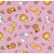 Tricoline Bichos II (Rosa), 100% Algodão, Unid. 50cm x 1,50mt - Imagem 1