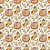Tricoline Digital Cream Pumpkins, 100% Algodão 50cm x 1,50mt - Imagem 1