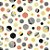 Tricoline Mosaico Beirute Laranja, 100% Algod, 50cm x 1,50mt - Imagem 1