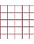 Tricoline Estampado Grid (Branco c/ Vinho), 100% Algodão, Unid. 50cm x 1,50mt - Imagem 1