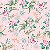 Tecido Tricoline Floral Fundo Rosa, 100% Algod, 50cm x 1,50m - Imagem 1