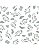 Tricoline Contornos Dinos (Branco - Preto), 100% Algodão 50cm x 1,50mt - Imagem 1