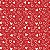 Tricoline Corações Peri Vermelho, 100%Algodão, 50cm x 1,50m - Imagem 1