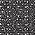 Tricoline Corações Peri Preto, 100% Algodão, 50cm x 1,50mt - Imagem 1