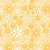 Tricoline Floral Doodle Manteiga, 100% Algodão, 50cm x 1,50m - Imagem 1