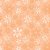 Tricoline Floral Doodle Coral, 100% Algodão, 50cm x 1,50mt - Imagem 1