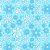 Tricoline Floral Doodle Azul Celeste, 100% Alg, 50cm x 1,50m - Imagem 1