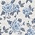 Tricoline Florescer Azul, 100% Algodão, 50cm x 1,50mt - Imagem 1