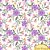Tecido Tricoline Lavender Blossom, 100% Algod, 50cm x 1,50mt - Imagem 1