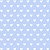 Tricoline Corações Branco e Azul, 100% Algod, 50cm x 1,50mt - Imagem 1
