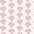 Tricoline Tela com Rosas Rosa, 100% Algodão, 50cm x 1,50mt - Imagem 1