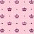 Tricoline Estampado Coroas Rosa 100% Algodão 50cm x 1,50mt - Imagem 1