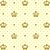 Tricoline Estampado Coroas Dourada 100% Algodão 50cm x 1,50m - Imagem 1
