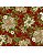 Tricoline Floral Natal 30 Vermelho 100% Alg 50cm x 1,50mt - Imagem 1