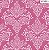 Tricoline Romantique Adamascado Rosa 100% Alg, 50cm x 1,50mt - Imagem 1