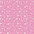 Tricoline Corações Peri Rosa, 100% Algodão, 50cm x 1,50mt - Imagem 1