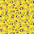 Tricoline Magali Fundo Amarelo, 100% Algodão, 50cm x 1,50mt - Imagem 1