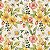 Tricoline Digital Floral Picnic Bege, 100% Alg 50cm x 1,50mt - Imagem 1