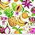 Tricoline Frutas e Flores, 100%Algodão, 50cm x 1,50m - Imagem 1