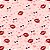 Tricoline Digital Beijos e Taças, 100% Algodão, 50cm x 1,50m - Imagem 1