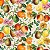 Tricoline Digital Frutas Paraíso, 100% Algodão, 50cm x 1,50m - Imagem 1