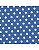Tricoline Poá Médio Royal c/ Branco 100%Algodão 50cm X 1,50m - Imagem 1