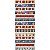 Tricoline Digital Barrado Elementos de Natal 54cm x 1,50mt - Imagem 1