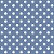 Tricoline Poá Médio Peri Branco F. Azul Jeans, 50cm x 1,50mt - Imagem 1