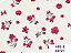 Tricoline Buquê de Flores Rosa, 100% Algodão 50cm x 1,50mt - Imagem 1