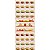 Tricoline Digital Barrado Pimentas, 100% Algod 54cm x 1,50mt - Imagem 1