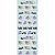 Tricoline Digital Barrado Copo de Leite Tiffany 54cm x 1,50m - Imagem 1