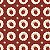 Tecido Tricoline Morangos na Mandala 100%Algod. 50cm x 1,50m - Imagem 1