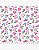 Tricoline Floral Susy Branco-Rosa 100% Algodão 50cm x 1,50mt - Imagem 1