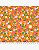 Tricoline Floral Susy (Laranja) 100%  Algodão 50cm x 1,50mt - Imagem 1