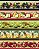 Tricoline Digital Barrado Frutas Sortidas, 50cm x 1,50mt - Imagem 1