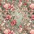 Tricoline Digital Flor Vintage Coral 03, 50cm x 1,50mt - Imagem 1