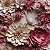 Tricoline Digital 3D Glamour Rosa 2, 100%Alg. 50cm x 1,50mt - Imagem 1