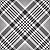 Tricoline Xadrez Diagonal Preto, 100% Algodão, 50cm x 1,50mt - Imagem 1