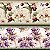 Tricoline Digital Barrado Orquídeas, 100%Algod. 50cm x 1,50m - Imagem 2