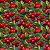 Tecido Tricoline Digital Fruta Cereja, 100%Alg 50cm x 1,50mt - Imagem 1