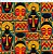 Tecido Tricoline Digital Máscaras Africa 50cm x 1,50mt - Imagem 1