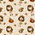 Tricoline Digital Bonecas de Outono, 100% Alg, 50cm x 1,50mt - Imagem 1