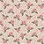 Tricoline Dig. Mini Floral Rosê Vila de Amor, 50cm x 1,50mt - Imagem 1